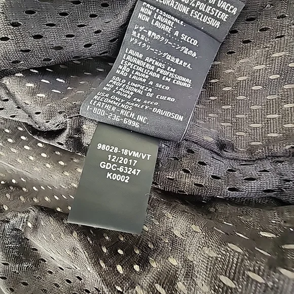 Harley Davidson Screamin Eagle Leather Jacket Mens XL Distressed Look Vented